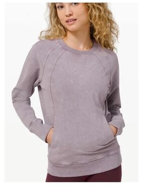 Lululemon Scuba Crew Washed Lunar Rock